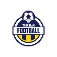 modelli di design del logo del distintivo della squadra di calcio vettore