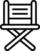 illustrazione del design dell'icona di vettore della sedia del regista