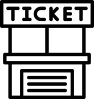 illustrazione del disegno dell'icona di vettore della biglietteria