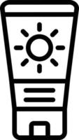 illustrazione del design dell'icona di vettore della protezione solare