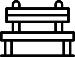 illustrazione del disegno dell'icona di vettore del banco