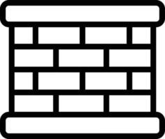 illustrazione del disegno dell'icona di vettore del muro di mattoni