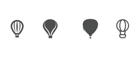 icona a palloncino galleggiante. set di icone web. collezione di icone piatte. semplice illustrazione vettoriale. vettore