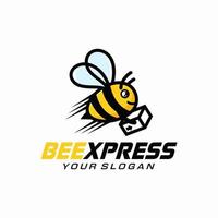 consegna veloce pacchetto espresso api volanti icona logo vettore