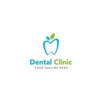 logo della clinica dentale - illustrazione vettoriale, adatta alle tue esigenze di progettazione, logo, illustrazione, animazione, ecc. vettore