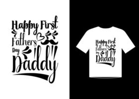 vettore di disegno del modello di t-shirt con citazioni per la festa del papà