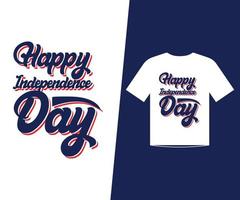 4 luglio t-shirt modello di disegno vettoriale per felice giorno dell'indipendenza
