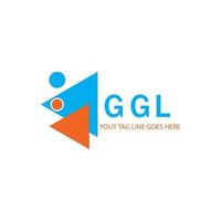 ggl lettera logo design creativo con grafica vettoriale