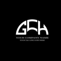 gch lettera logo design creativo con grafica vettoriale