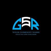 gsr lettera logo design creativo con grafica vettoriale