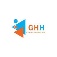 ghh lettera logo design creativo con grafica vettoriale