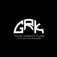 design creativo logo lettera grk con grafica vettoriale