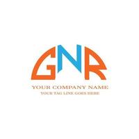gnr lettera logo design creativo con grafica vettoriale