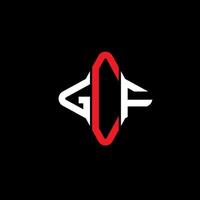 gcf lettera logo design creativo con grafica vettoriale