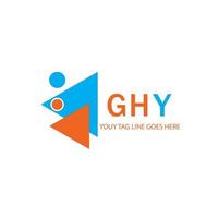 ghy lettera logo design creativo con grafica vettoriale