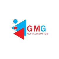 gmg lettera logo design creativo con grafica vettoriale