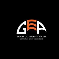 gep lettera logo design creativo con grafica vettoriale