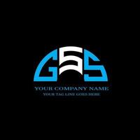 gss lettera logo design creativo con grafica vettoriale
