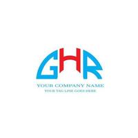 ghr lettera logo design creativo con grafica vettoriale