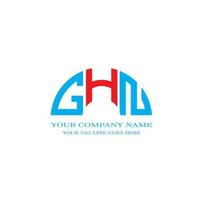 ghn lettera logo design creativo con grafica vettoriale