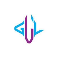 gll lettera logo design creativo con grafica vettoriale