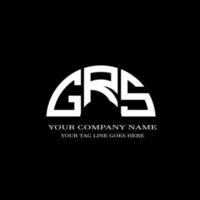 grs lettera logo design creativo con grafica vettoriale