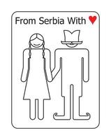 dalla serbia con amore vettore