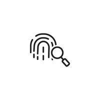 vettore icona scansione identificazione biometrica