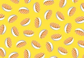 modello di illustrazione cibo sushi giapponese vettore