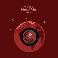 vettore della giornata mondiale della malaria