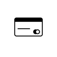 carta di credito, modello del logo dell'illustrazione vettoriale dell'icona della linea continua di pagamento. adatto a molti scopi.