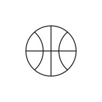 modello di logo illustrazione vettoriale icona linea sottile basket. adatto a molti scopi.
