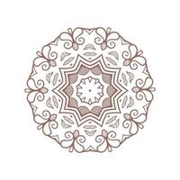 semplice mandala arte icona logo vettoriale