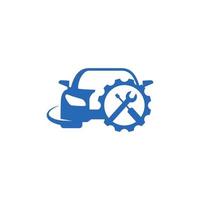 logo del servizio auto modello di progettazione del logo di riparazione auto vettore