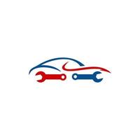 logo del servizio auto modello di progettazione del logo di riparazione auto vettore