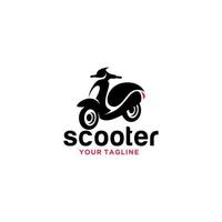 modello di vettore di progettazione logo scooter