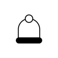 modello di logo dell'illustrazione vettoriale dell'icona della linea continua del berretto. adatto a molti scopi.