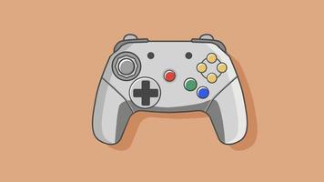 illustrazione vettoriale piatta del controller per videogiochi retrò.