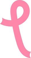 nastro rosa per la giornata di sensibilizzazione sul cancro al seno vettore