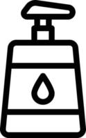illustrazione vettoriale di shampoo su uno sfondo. simboli di qualità premium. icone vettoriali per il concetto e la progettazione grafica.