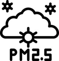 illustrazione vettoriale di inquinamento delle nuvole su uno sfondo simboli di qualità premium. icone vettoriali per il concetto e la progettazione grafica.
