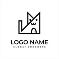 logo creativo del cane vettore