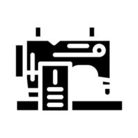 segno di illustrazione vettoriale dell'icona del glifo dei corsi di cucito