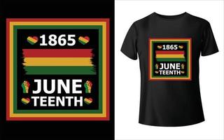 juneteenth day t shirt design, juneteenth1865 t shirt design oggi su juneteenth il giorno in cui celebriamo t-shirt vettore