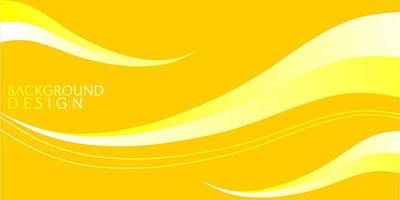 sfondo astratto giallo con struttura liscia e curve. design vuoto per banner, pagina di destinazione, sito Web vettore
