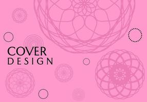 sfondo rosa con ornamento mandala, design bello ed elegante. utilizzato per striscioni, copertine, poster vettore
