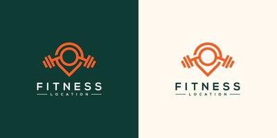 disegno vettoriale del logo della posizione fitness