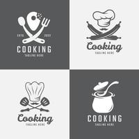 modello di logo di cucina vettore