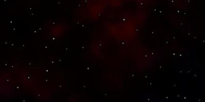layout vettoriale rosso scuro con stelle luminose.