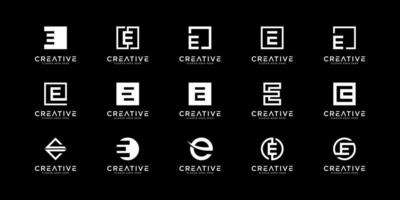 set di modello di progettazione del logo e lettera iniziale. icone per affari di lusso, eleganti, semplici vettore